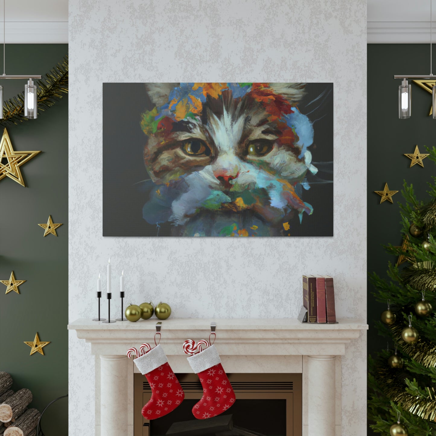 Daisycat. - Canvas