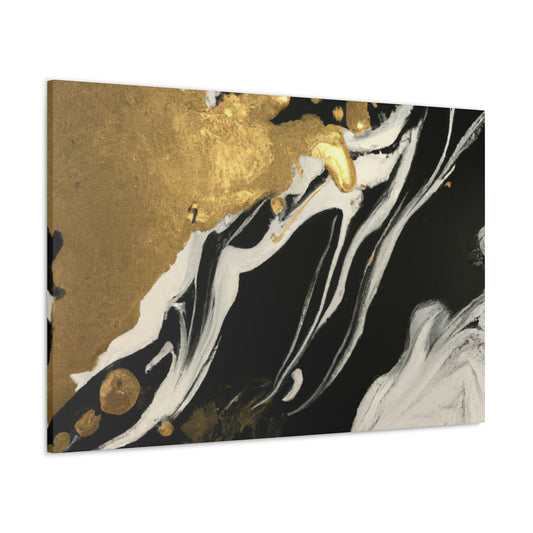 Gilded Mural Bliss - Canvas