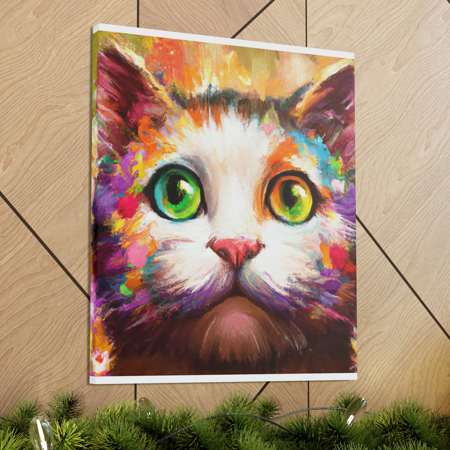 Feline Floral - Canvas