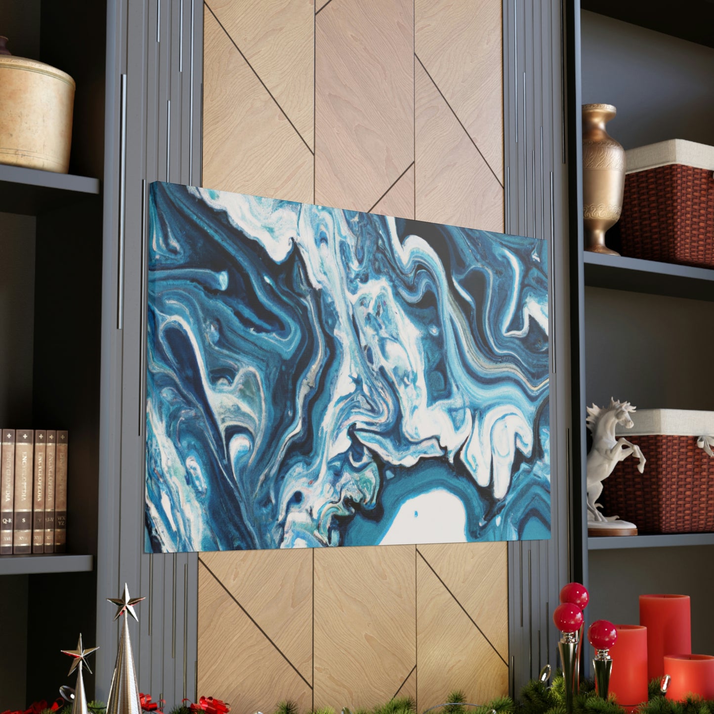 "Blue Harmony". - Canvas