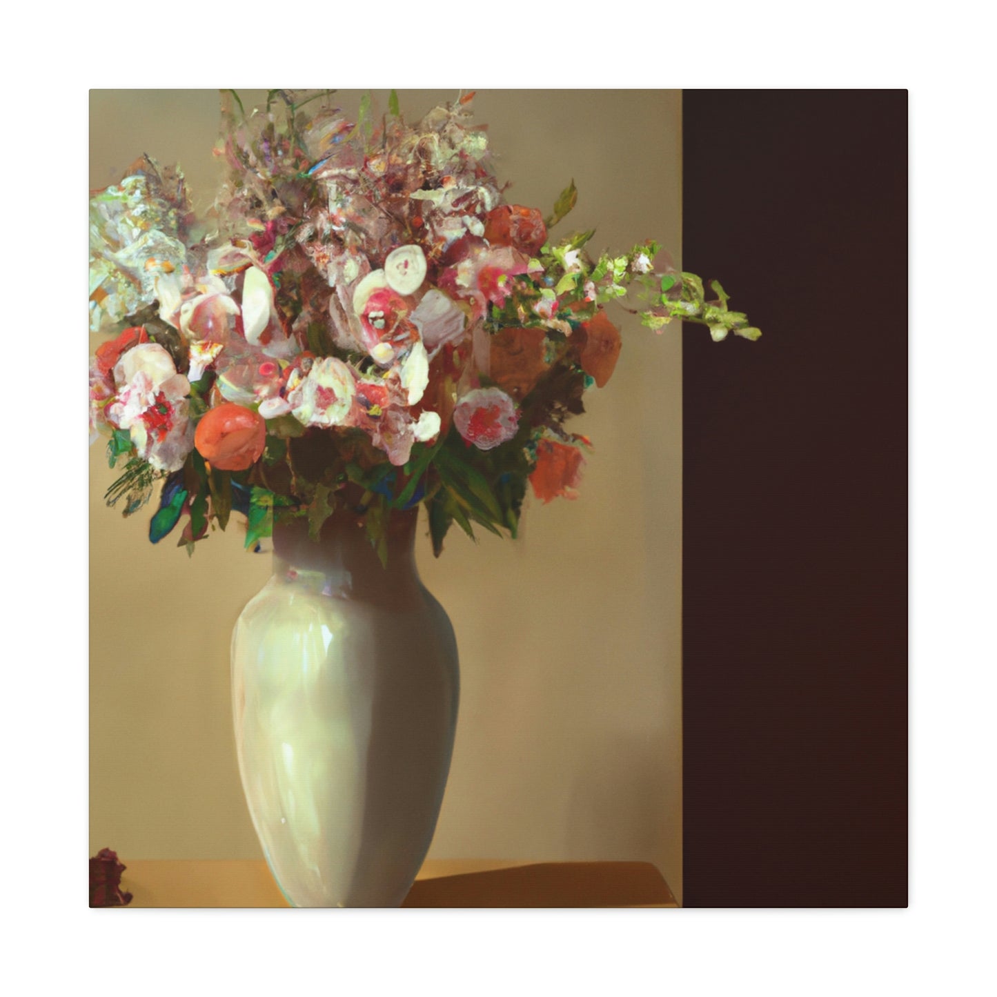"Beautiful Floral Vase" - Canvas