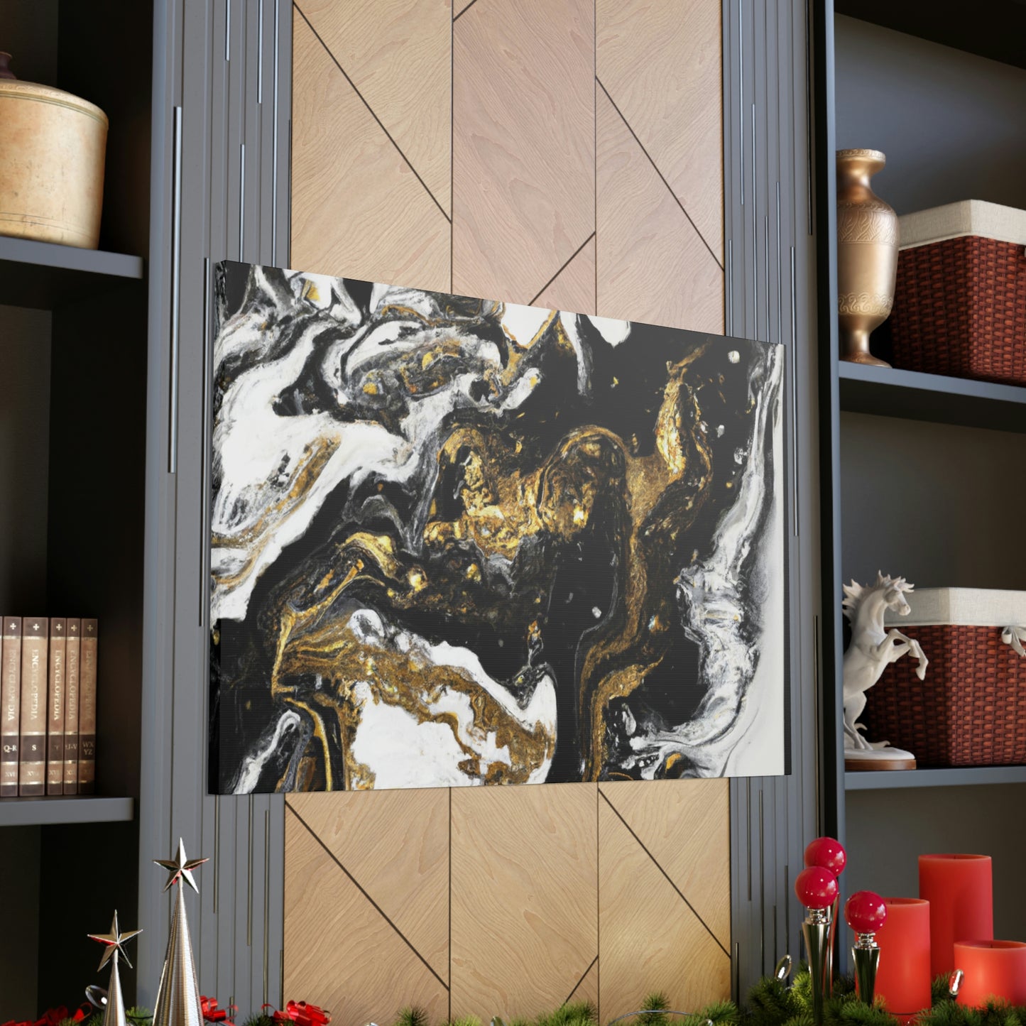 Gleaming Shadowscape. - Canvas