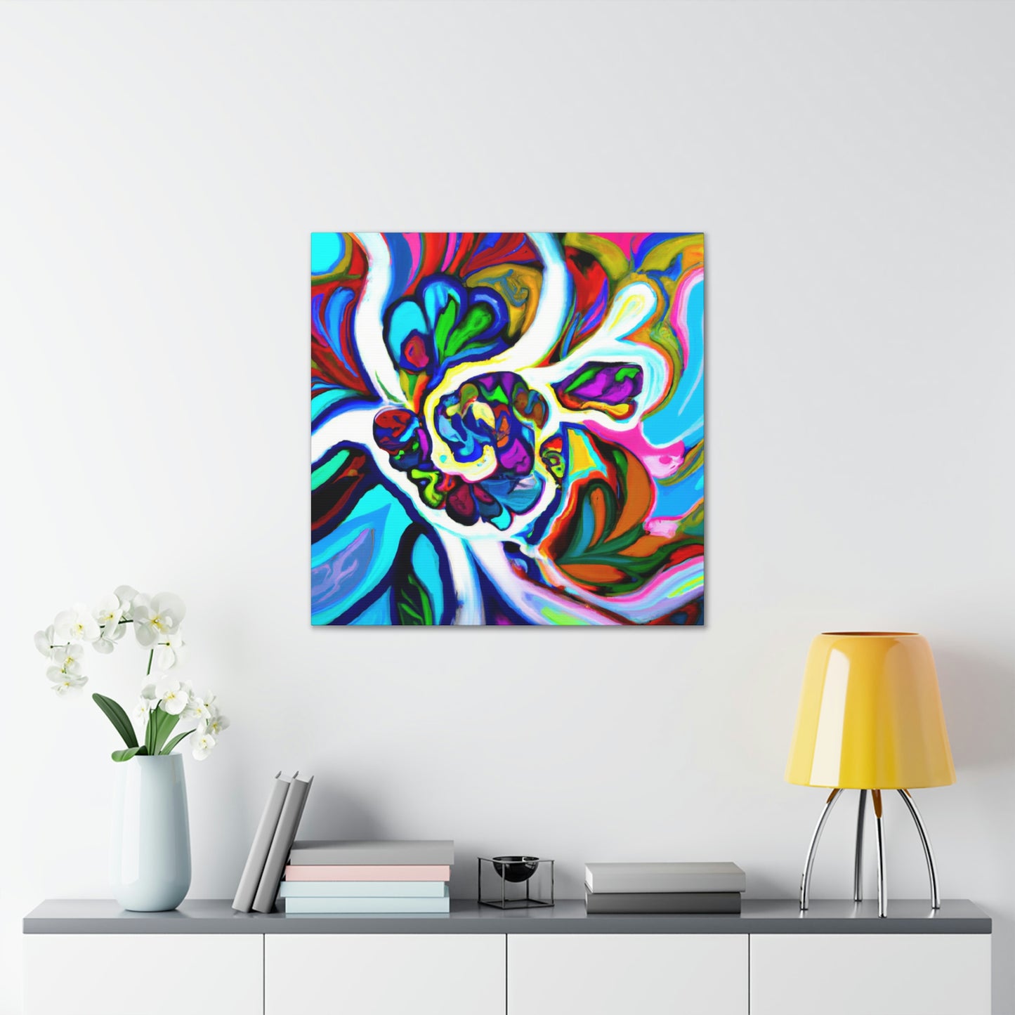 Psychedelic Bloom. - Canvas