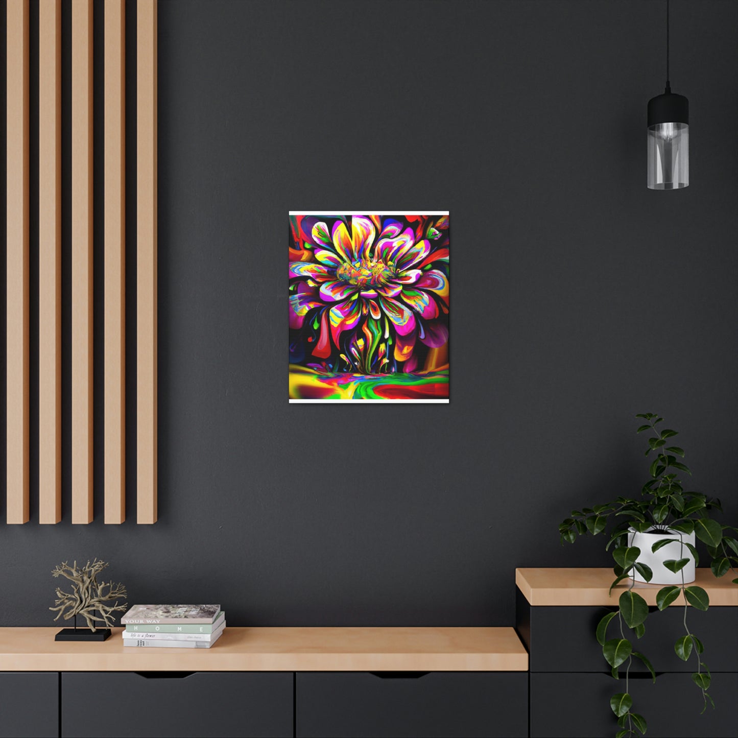 Groovy Bloom. - Canvas