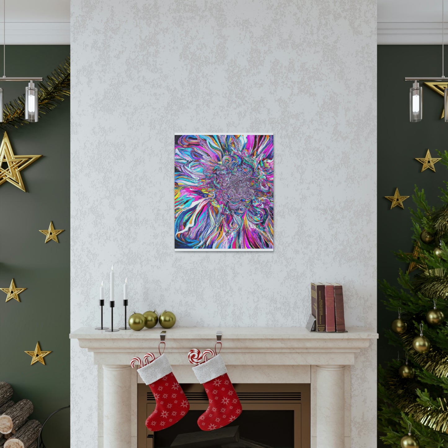 Psychedelic Bloom. - Canvas
