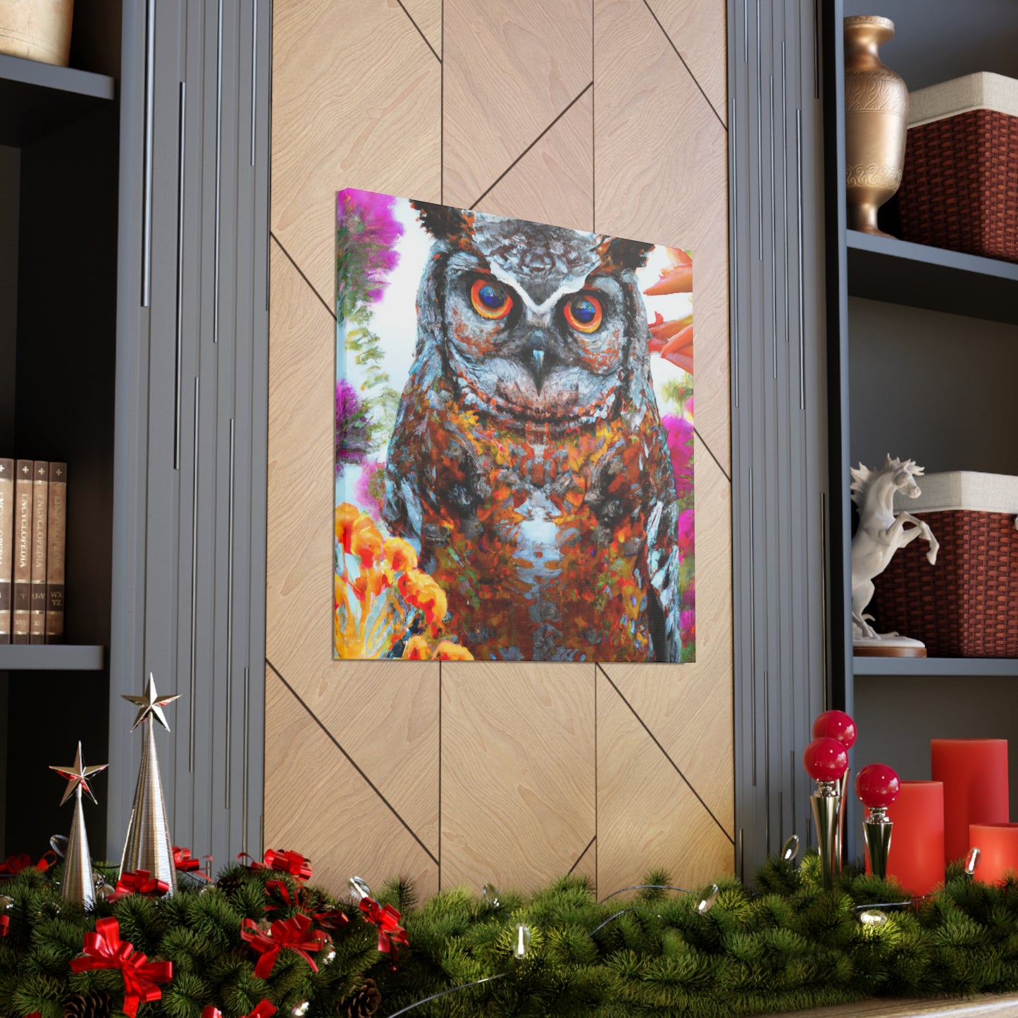 Owl's Splendor. - Canvas