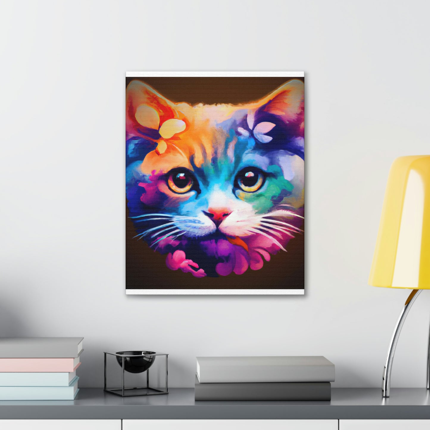 Vibrant Feline. - Canvas