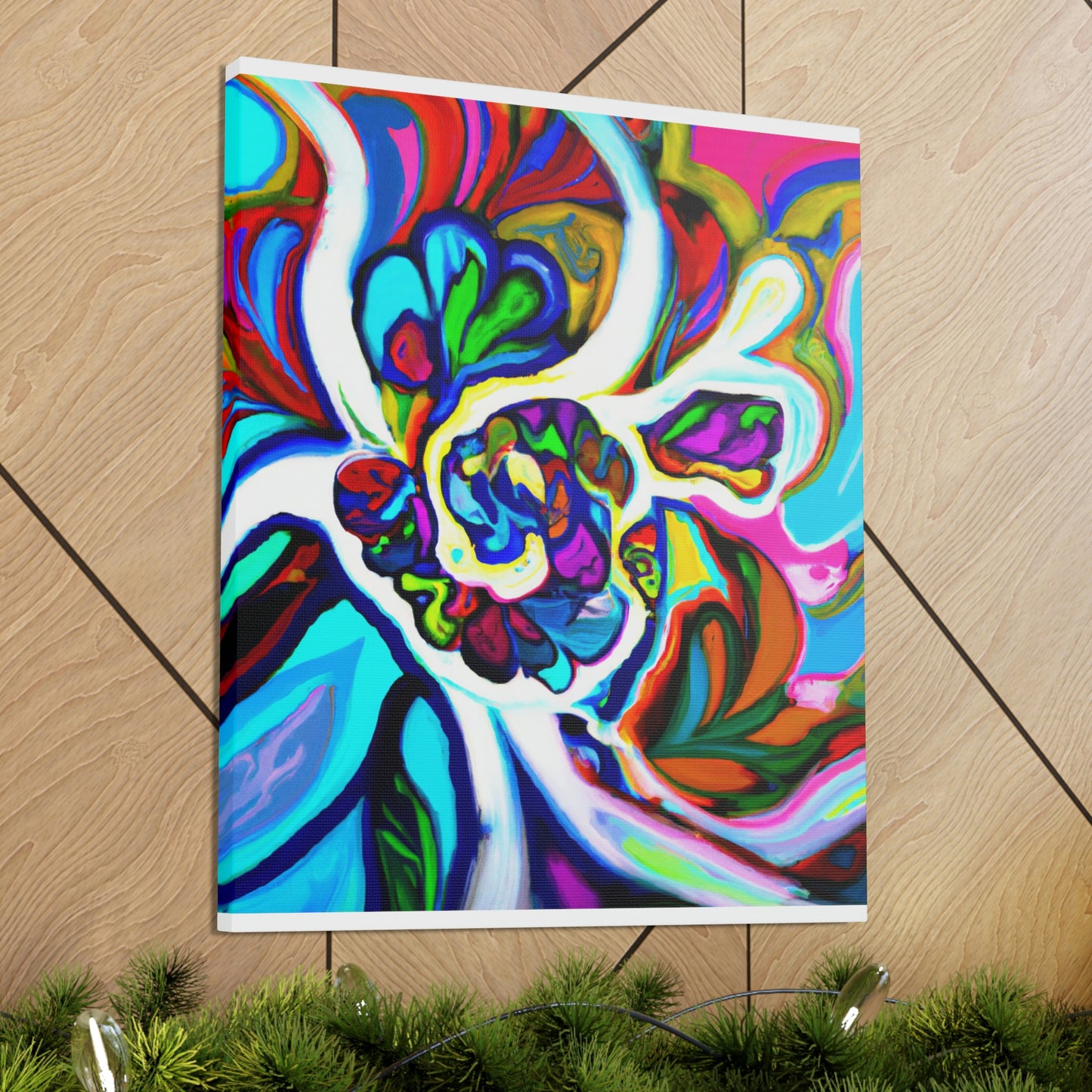 Psychedelic Bloom. - Canvas