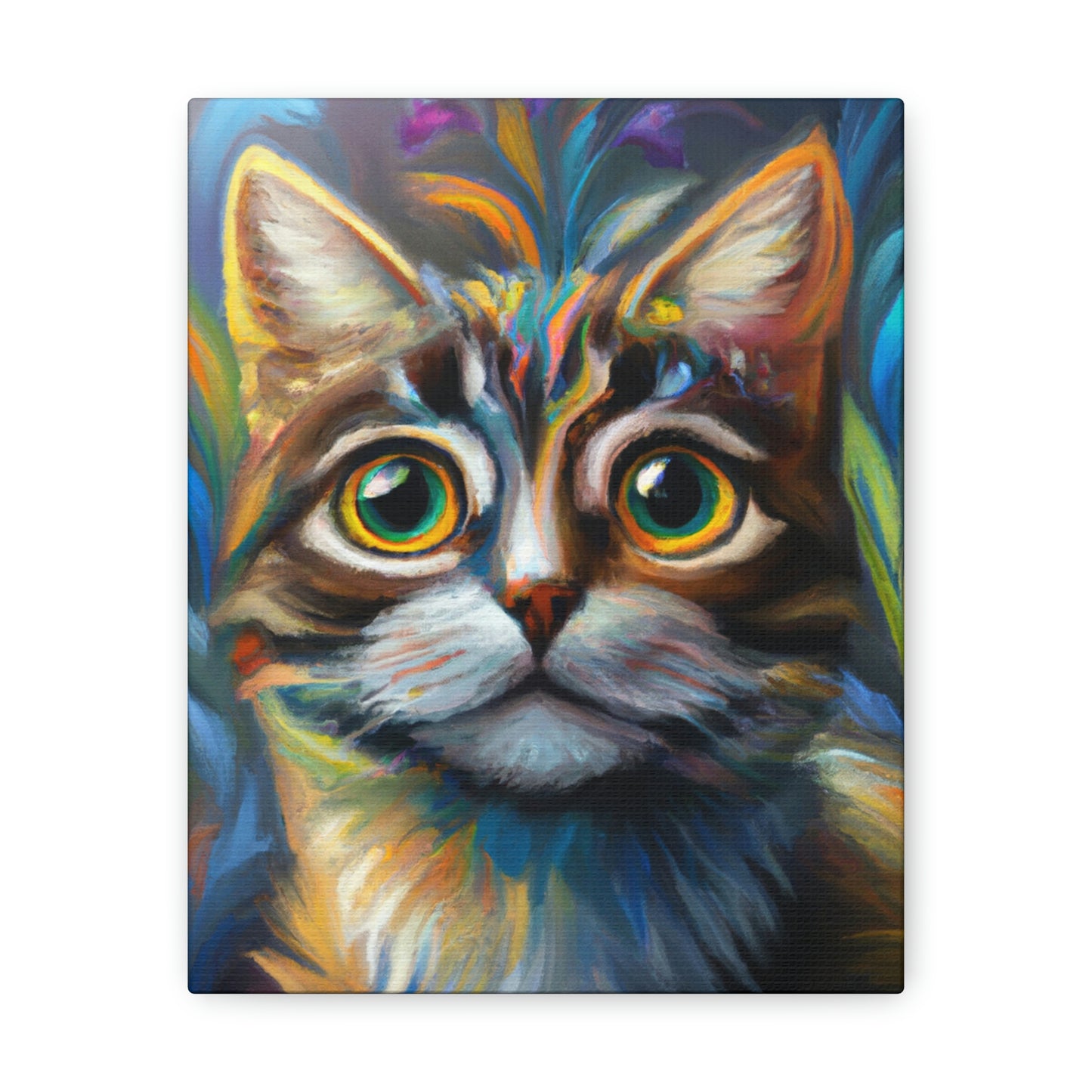 Rainbow Whiskers. - Canvas