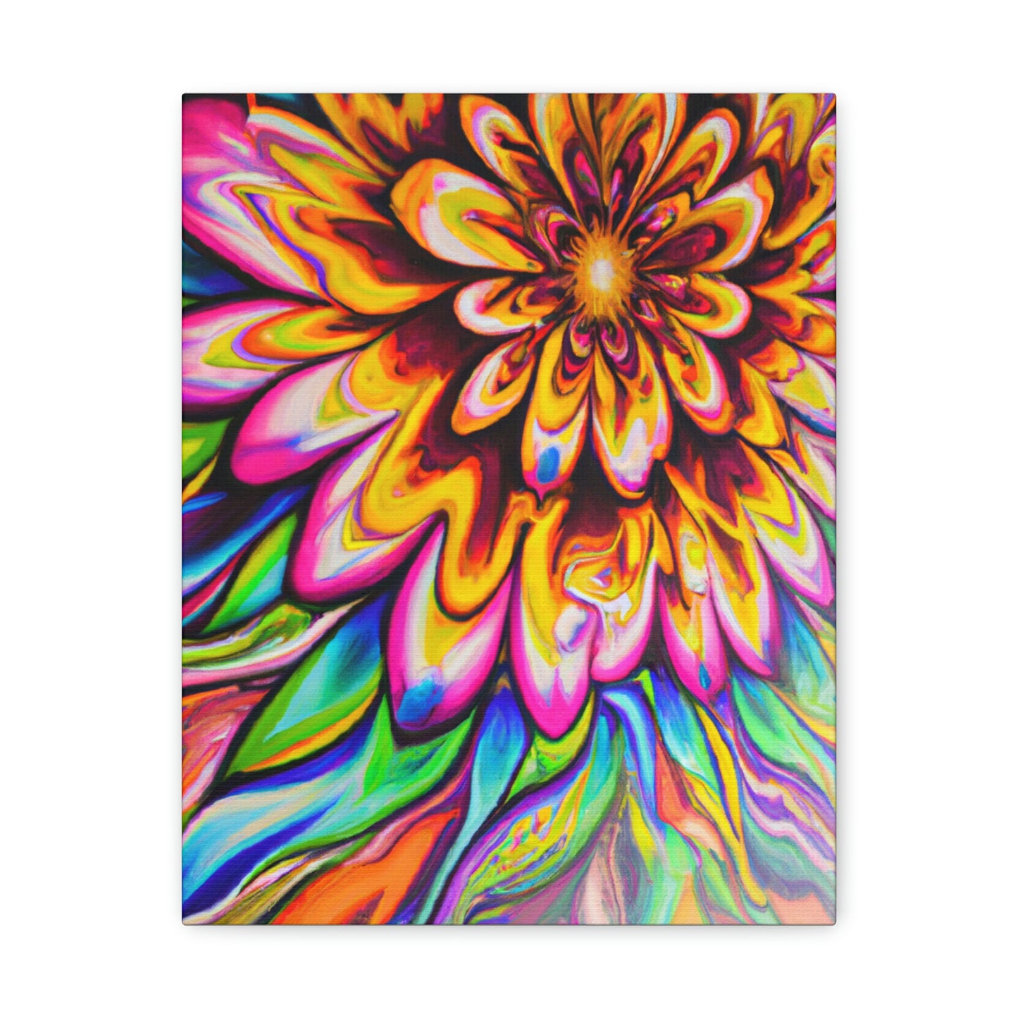 Psychedelic Bloom - Canvas