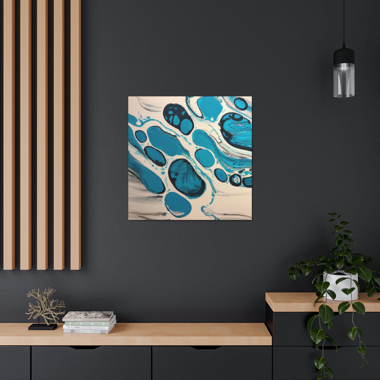 "Aqua Flow" - Canvas