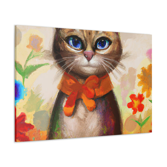 Feline Flora - Canvas