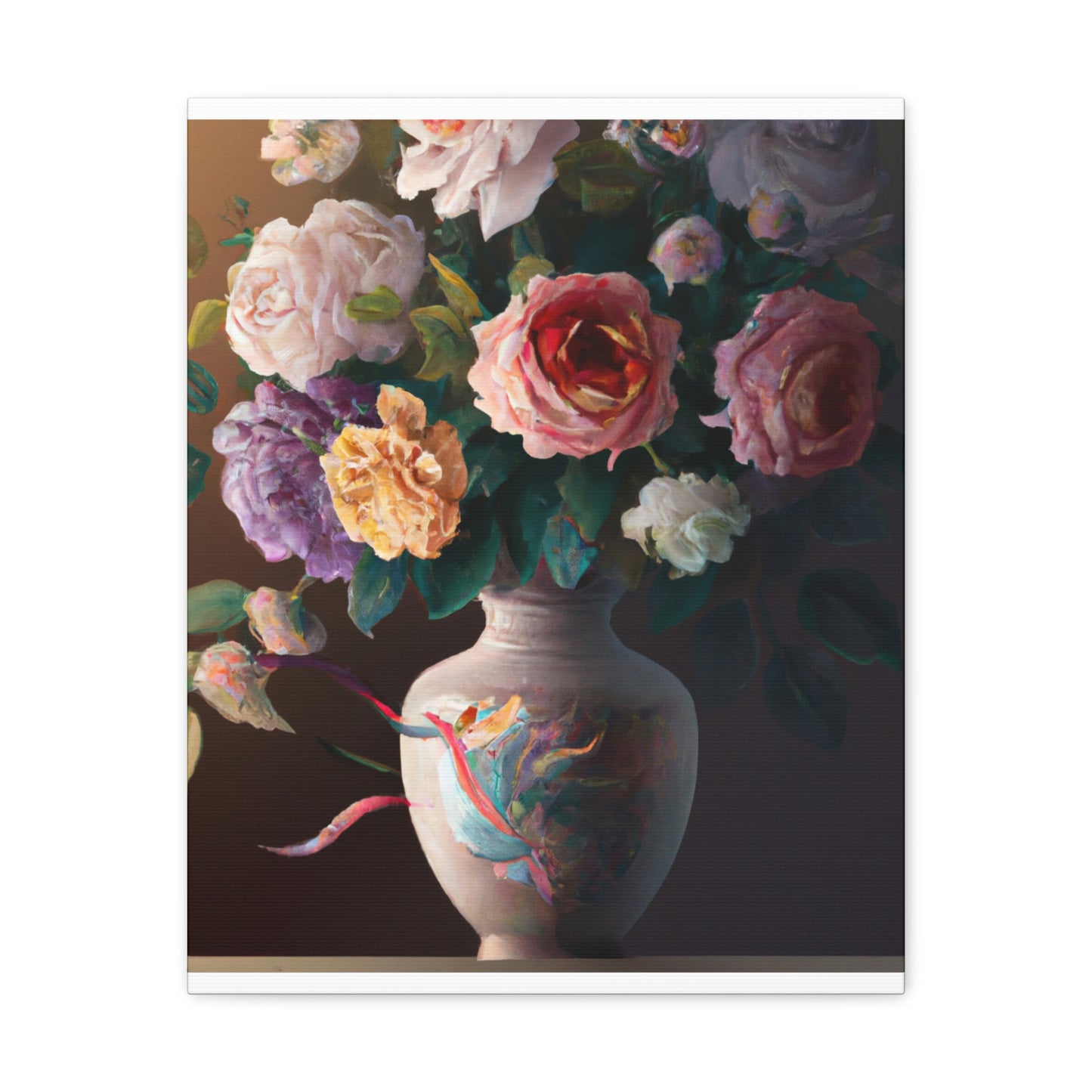 Blooming Petal Splendor - Canvas