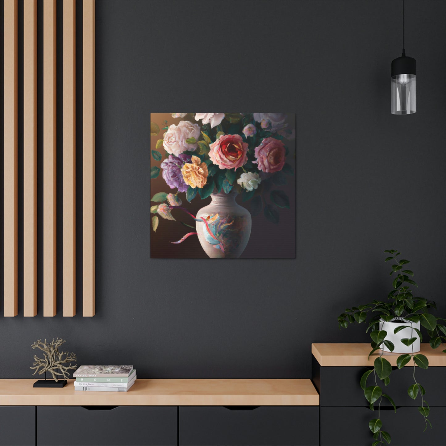 Blooming Petal Splendor - Canvas