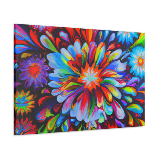 Vivid Floralscape. - Canvas