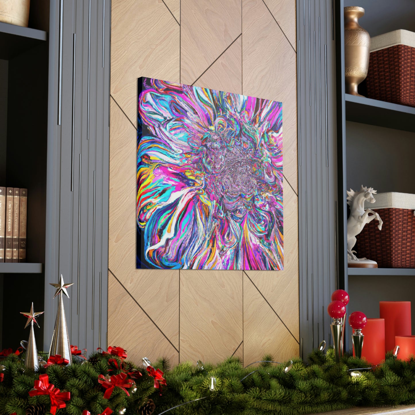 Psychedelic Bloom. - Canvas