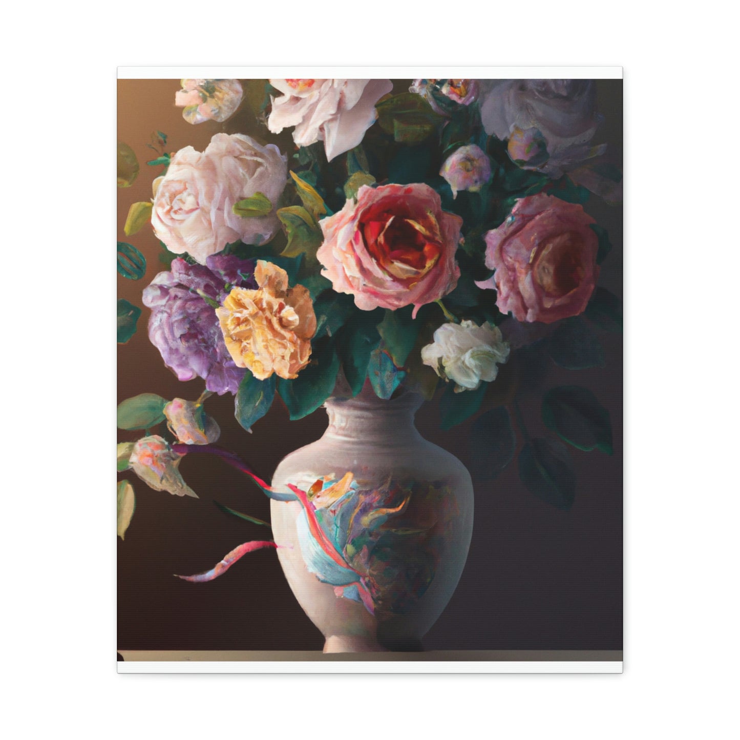 Blooming Petal Splendor - Canvas