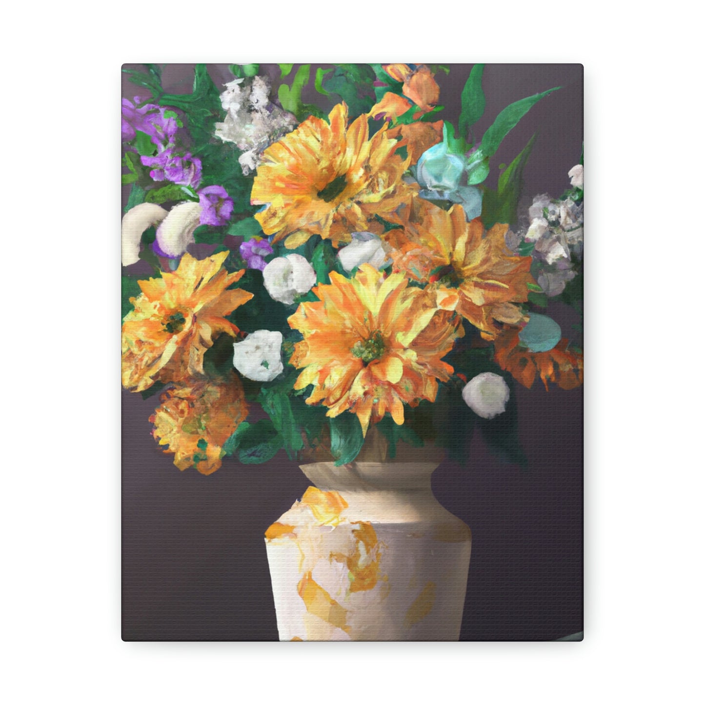 Vibrant Floral Dream - Canvas