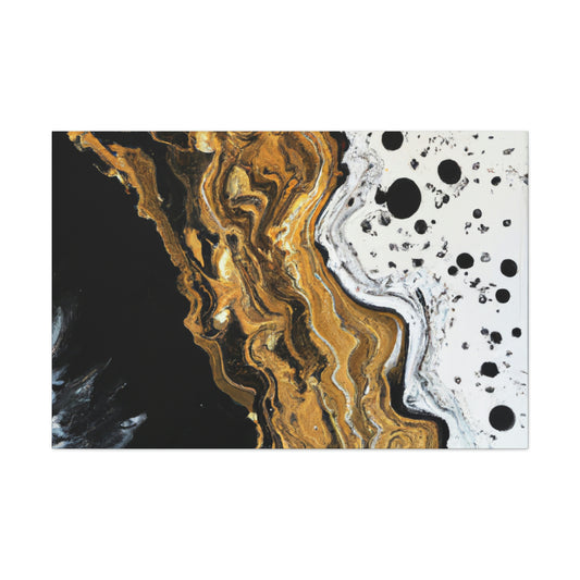 Midnight Gold Glitter - Canvas