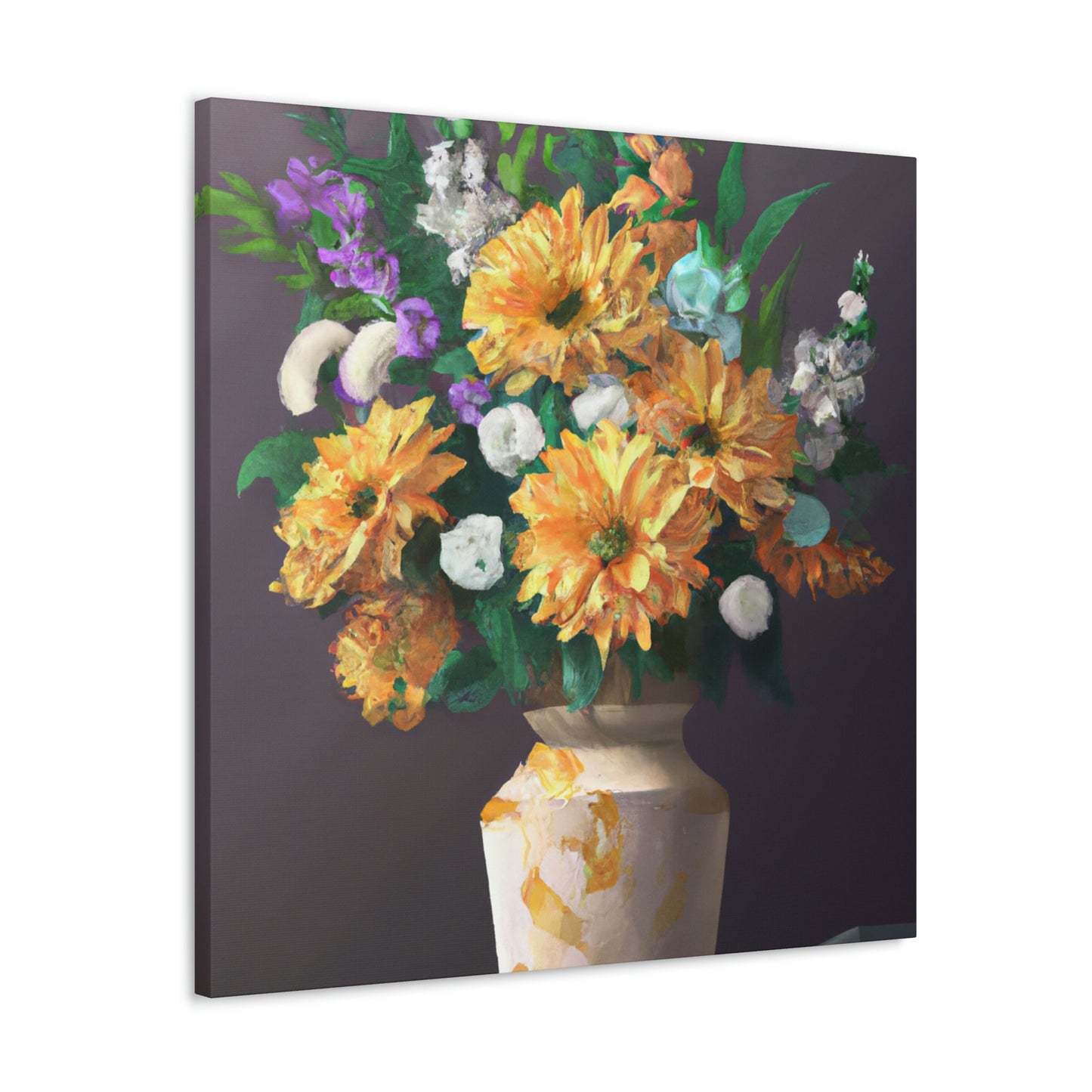 Vibrant Floral Dream - Canvas