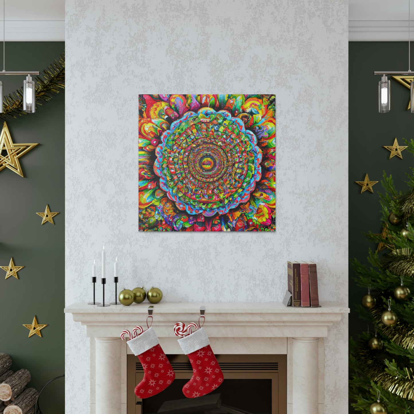 Psychedelic Bloom. - Canvas