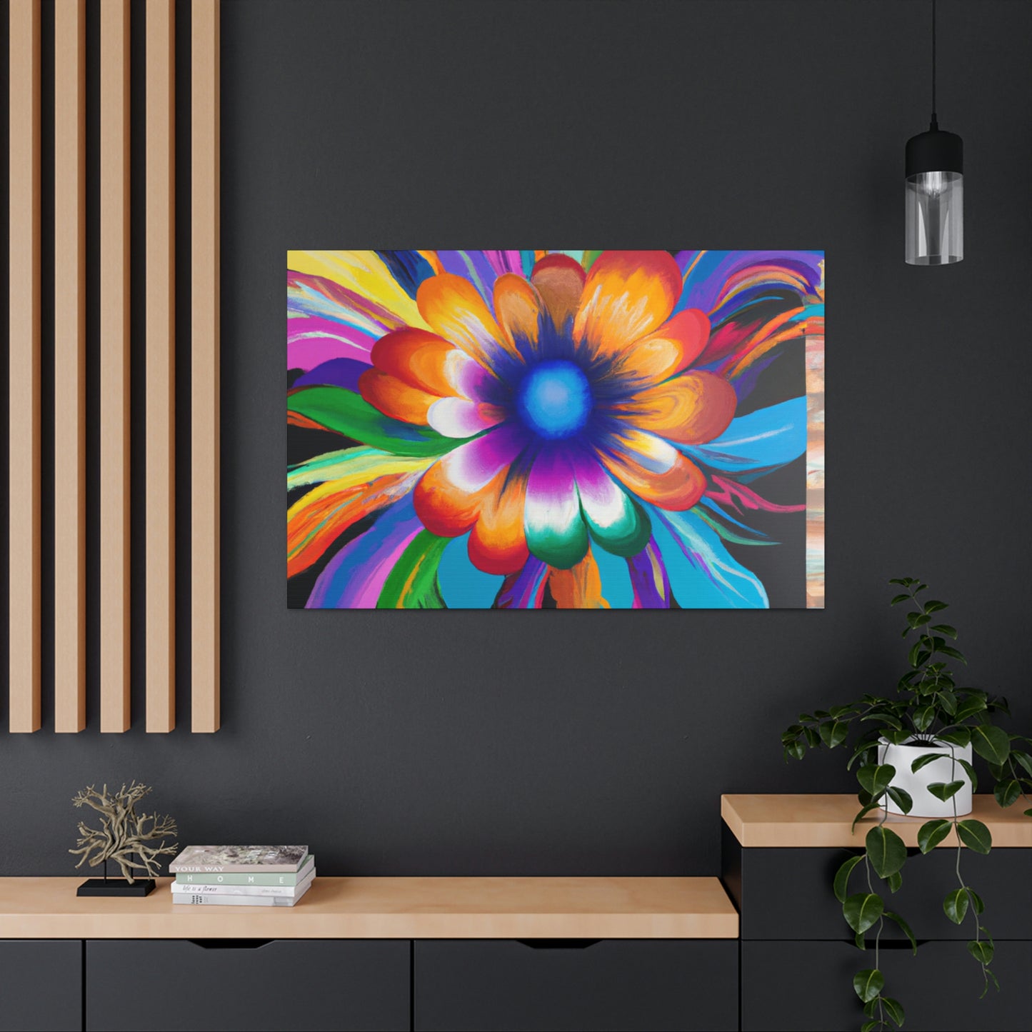 Psychedelic Bloom. - Canvas