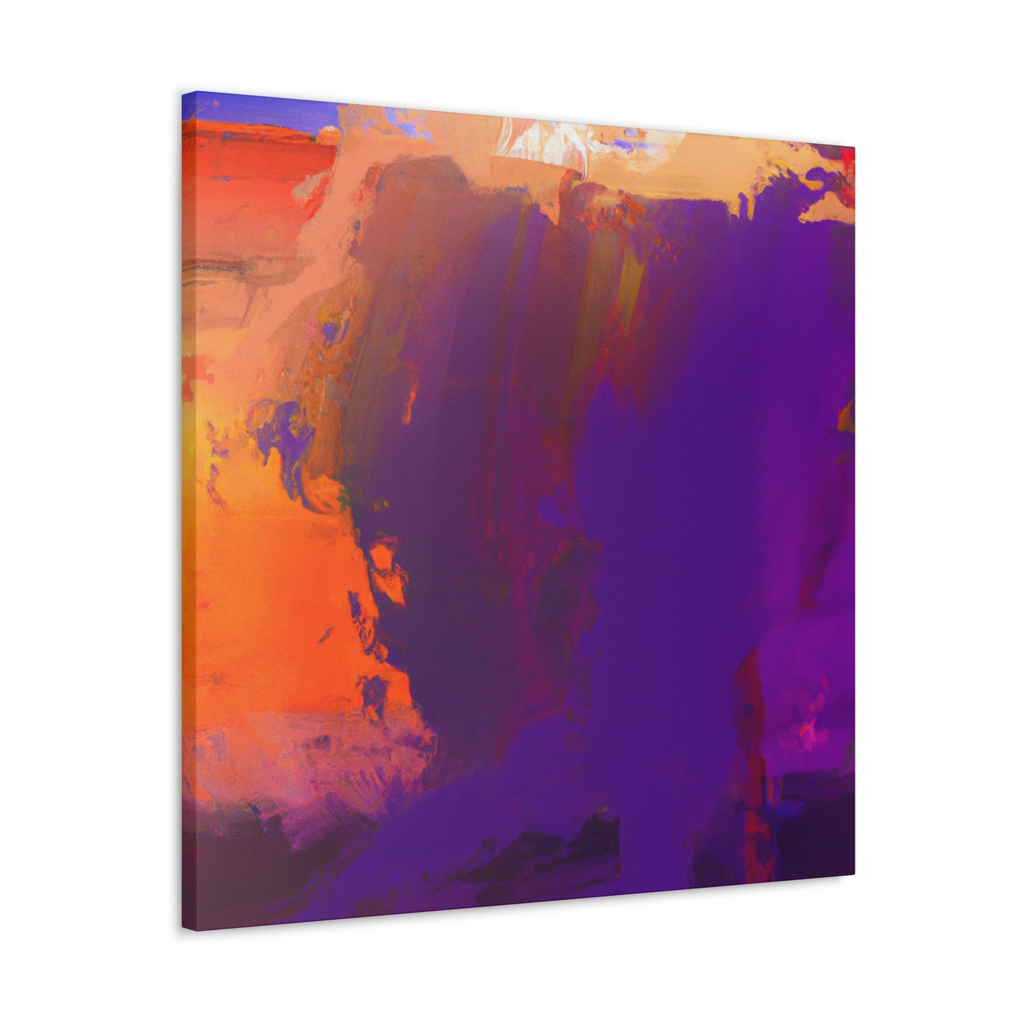 "Brushed Hues" - Canvas