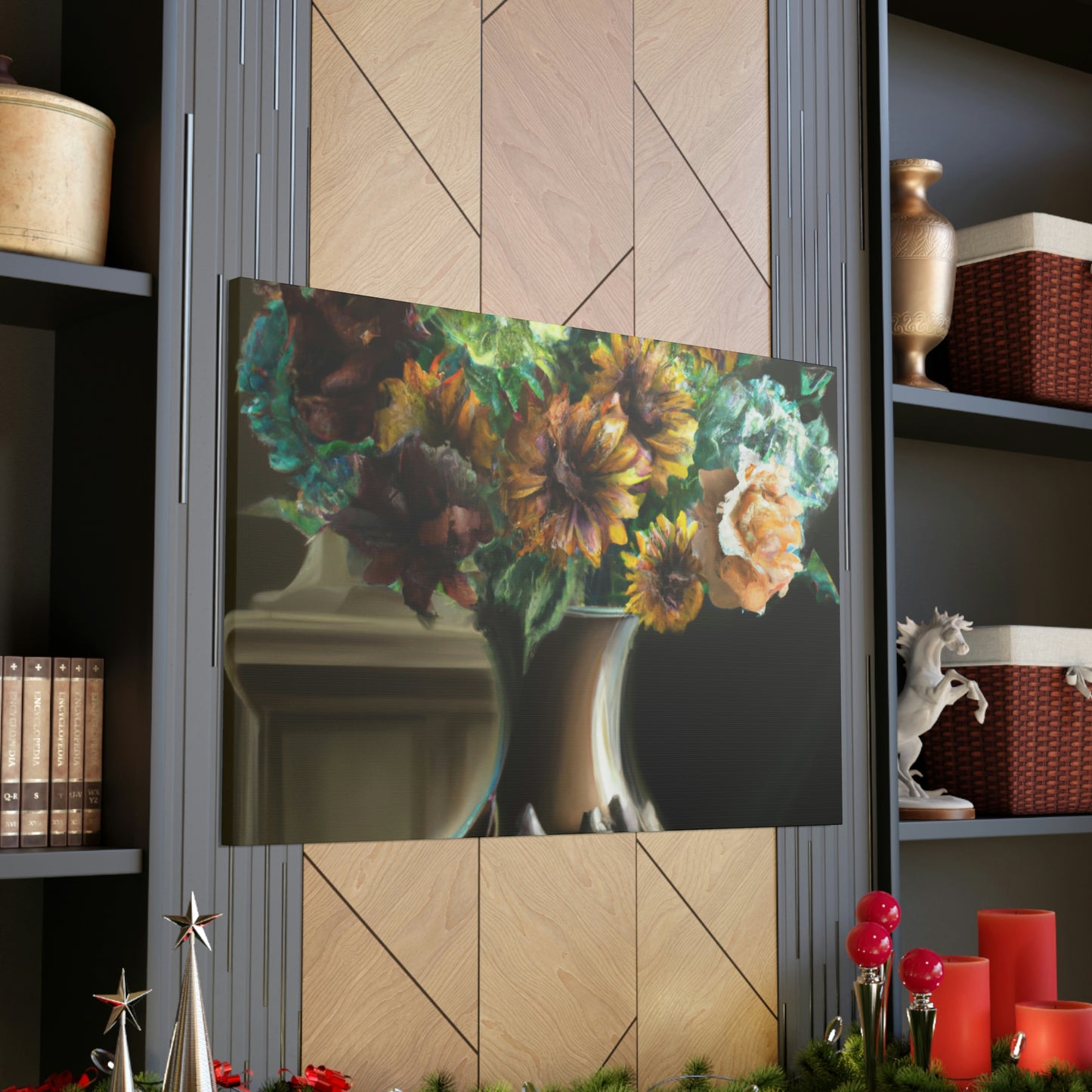 "Delicate Blossoms Vase." - Canvas