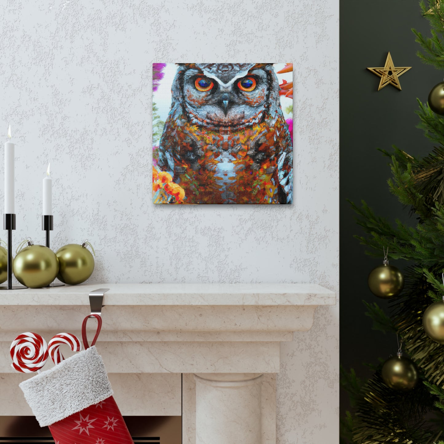 Owl's Splendor. - Canvas
