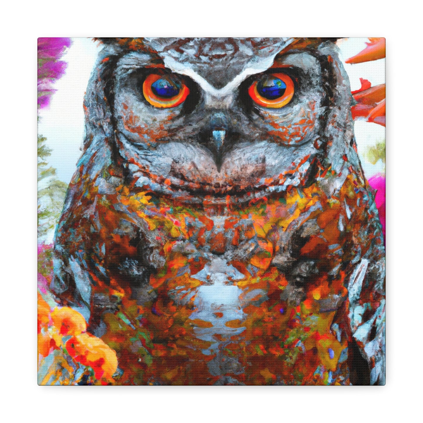 Owl's Splendor. - Canvas