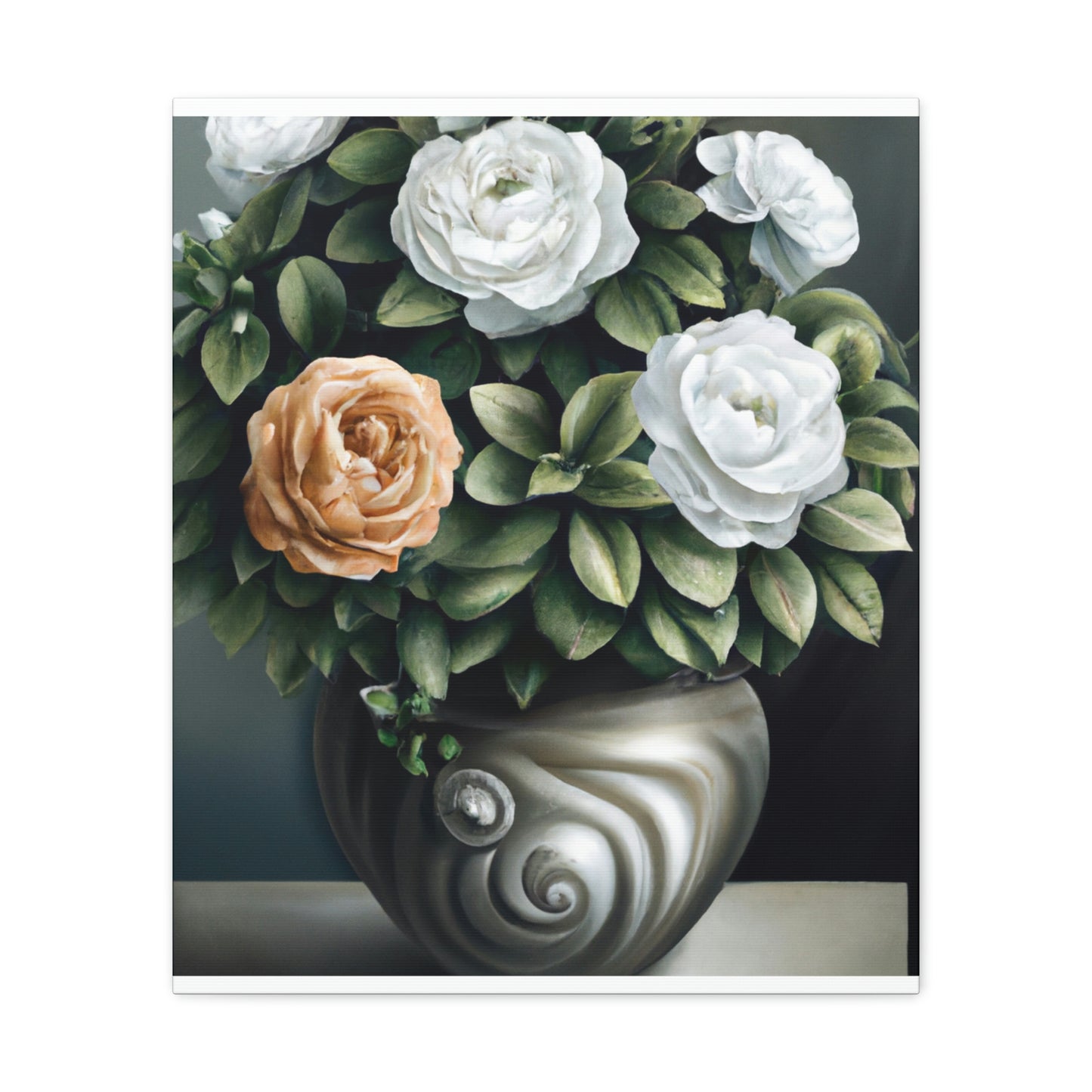 Glowing Floral Splendor. - Canvas