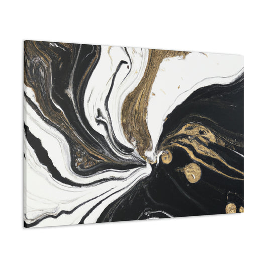 Golden Flux Flow. - Canvas