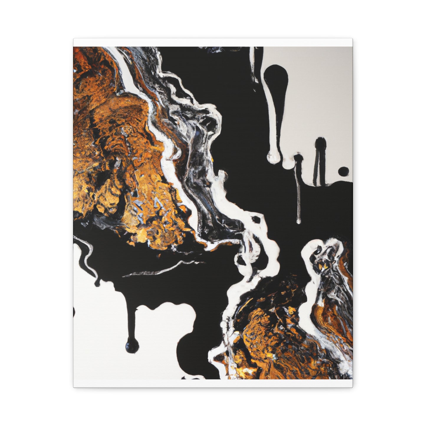 Golden Intricacy Flow. - Canvas