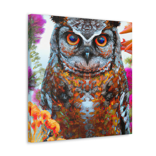 Owl's Splendor. - Canvas