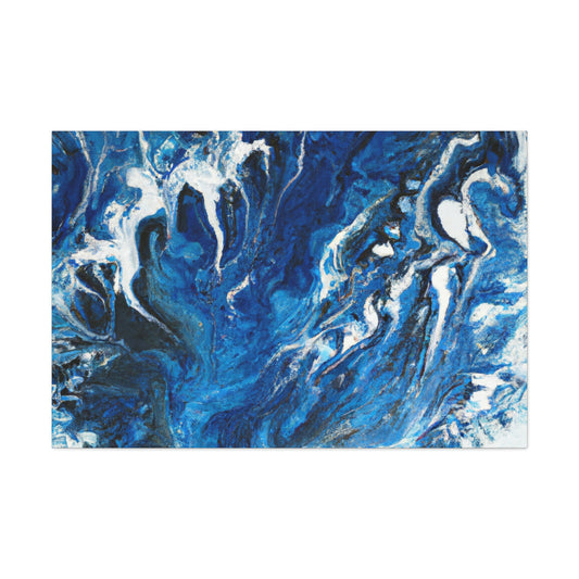 Aqua Tide. - Canvas