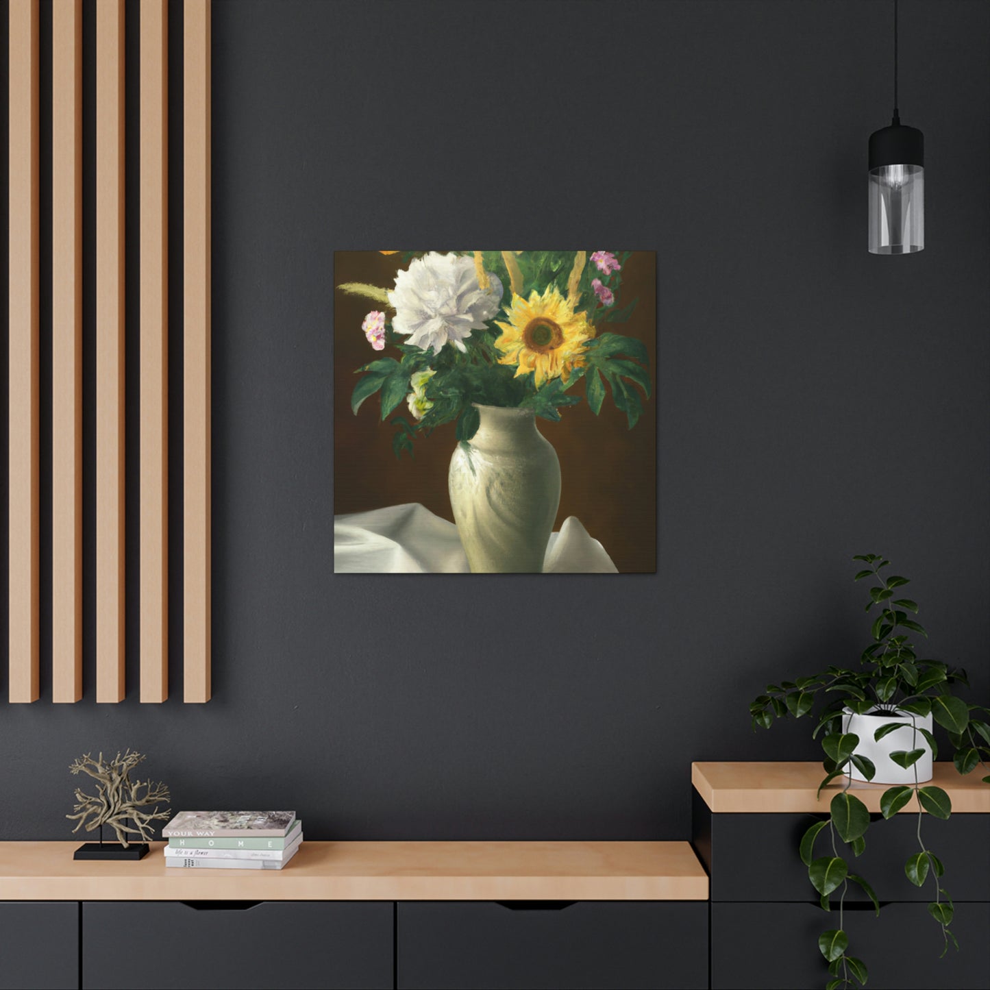 Floral Essence Glow. - Canvas