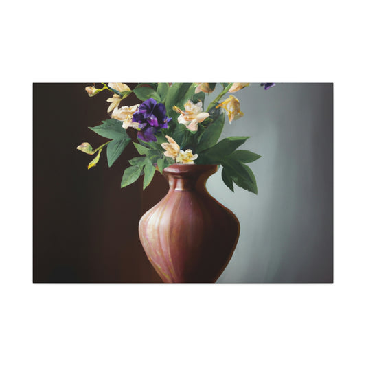 "Intricate Floral Weave." - Canvas