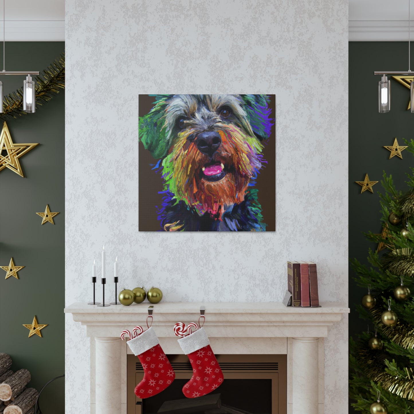 Canine Colorful. - Canvas