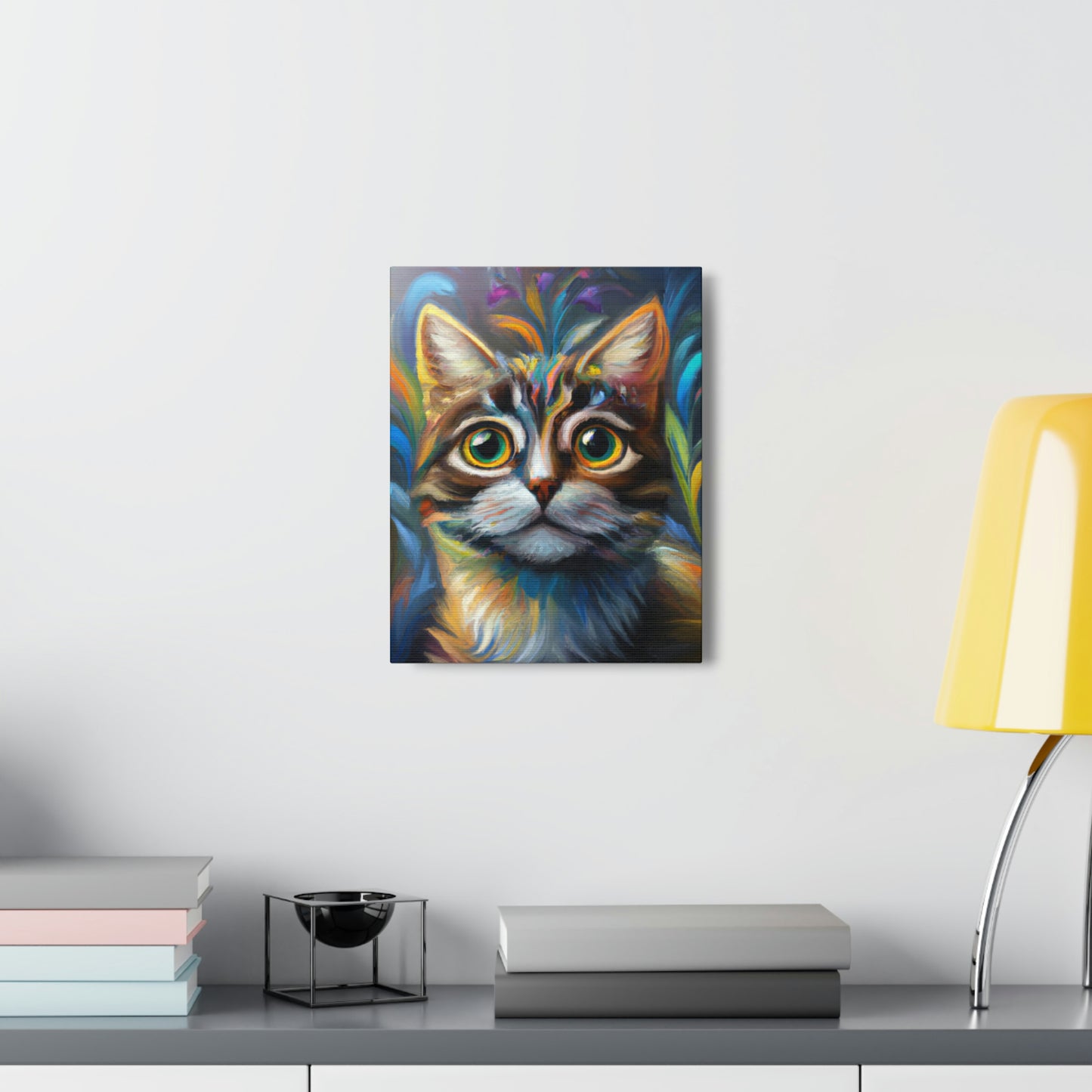 Rainbow Whiskers. - Canvas