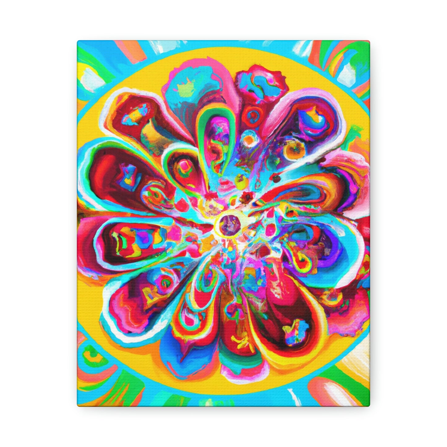 "Psychedelic Bloom" - Canvas
