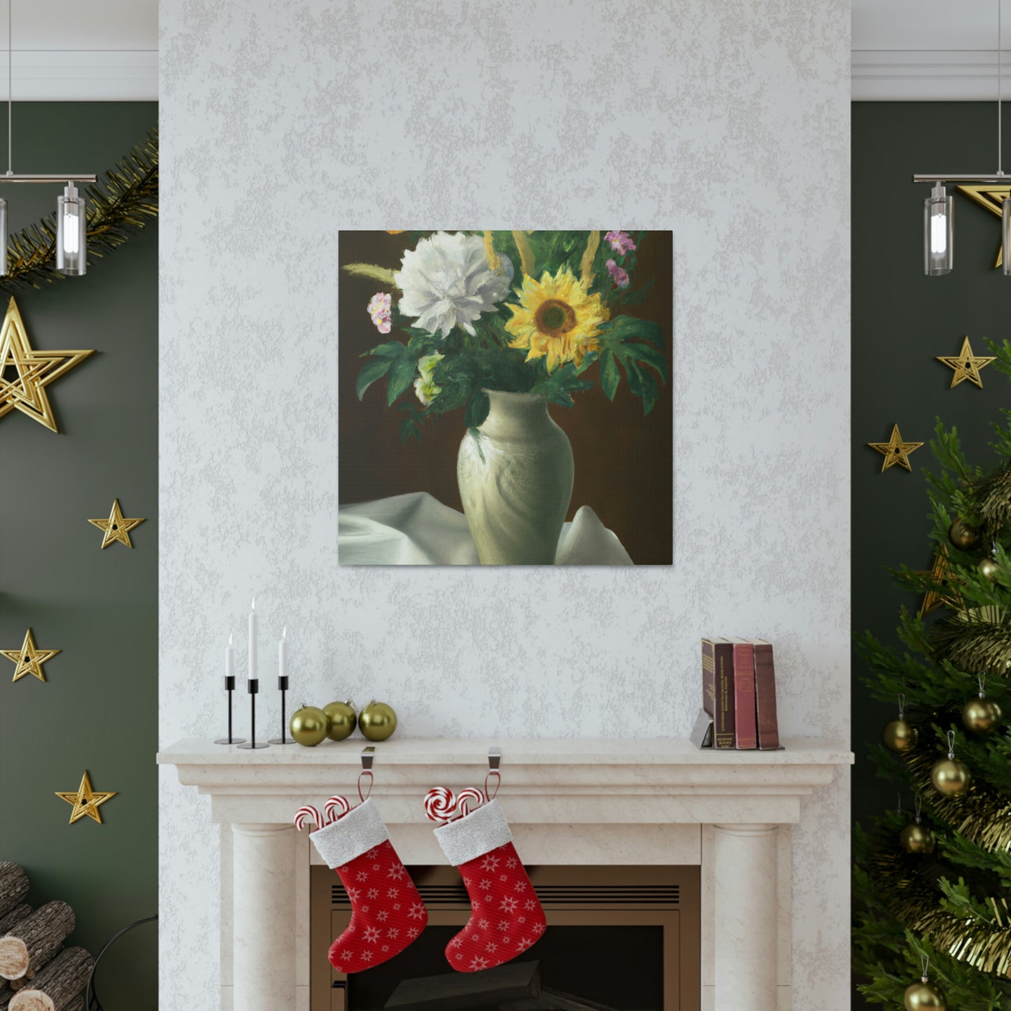 Floral Essence Glow. - Canvas