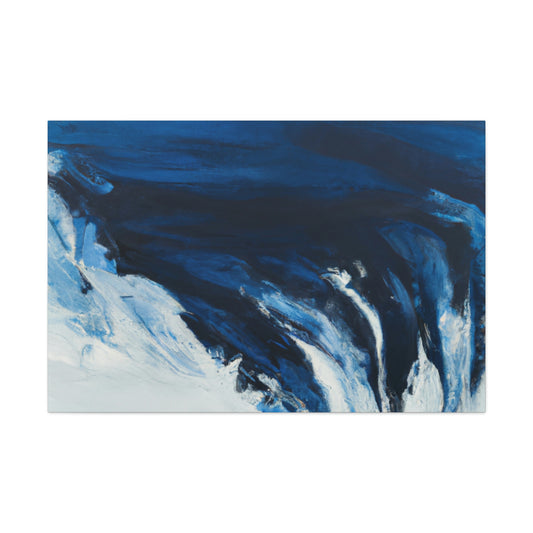 Blue Intricate Flux. - Canvas