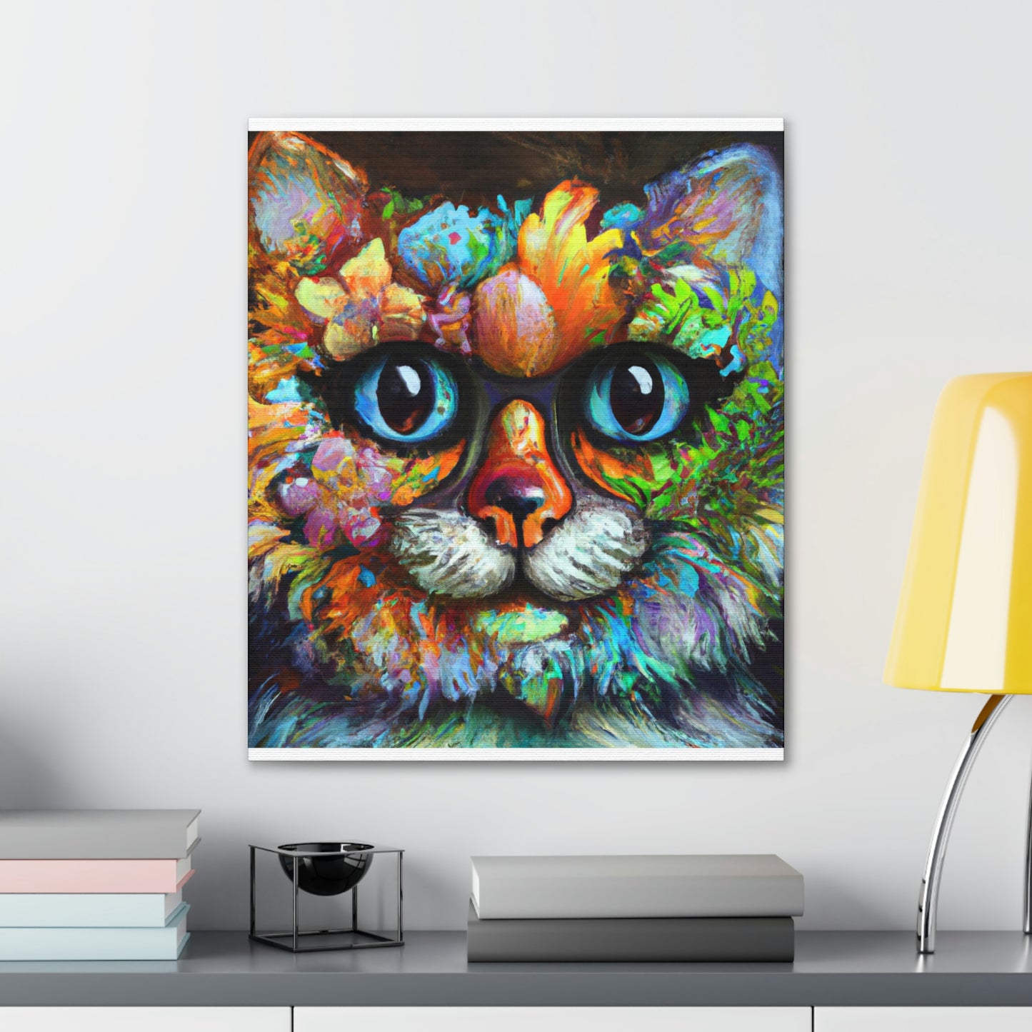 Blissful Cat - Canvas