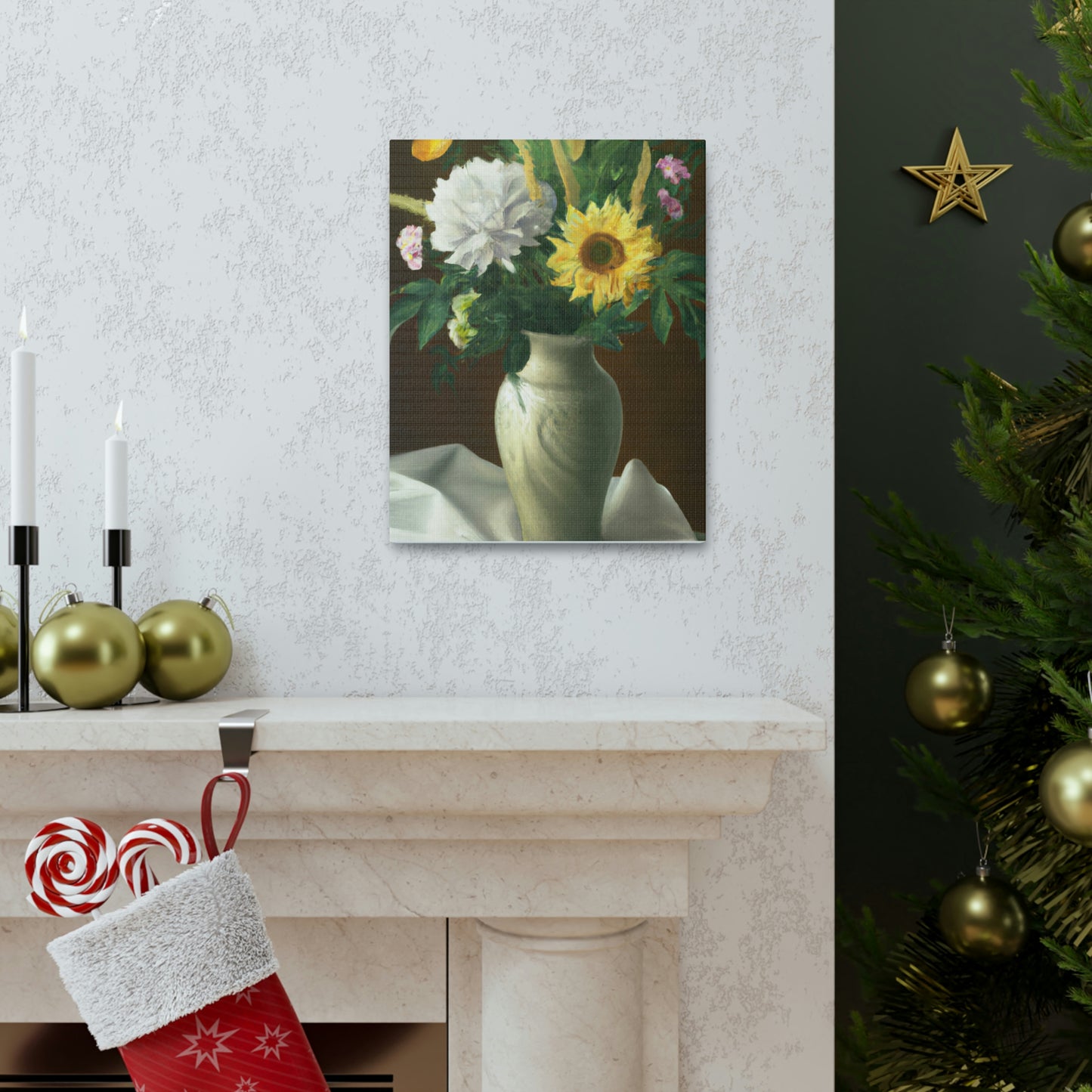 Floral Essence Glow. - Canvas