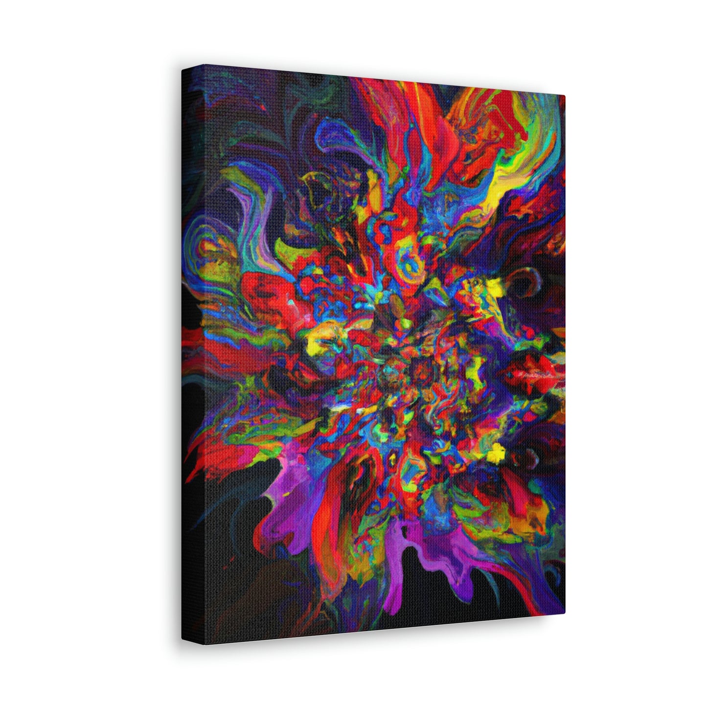 "Trippy Blooms" - Canvas