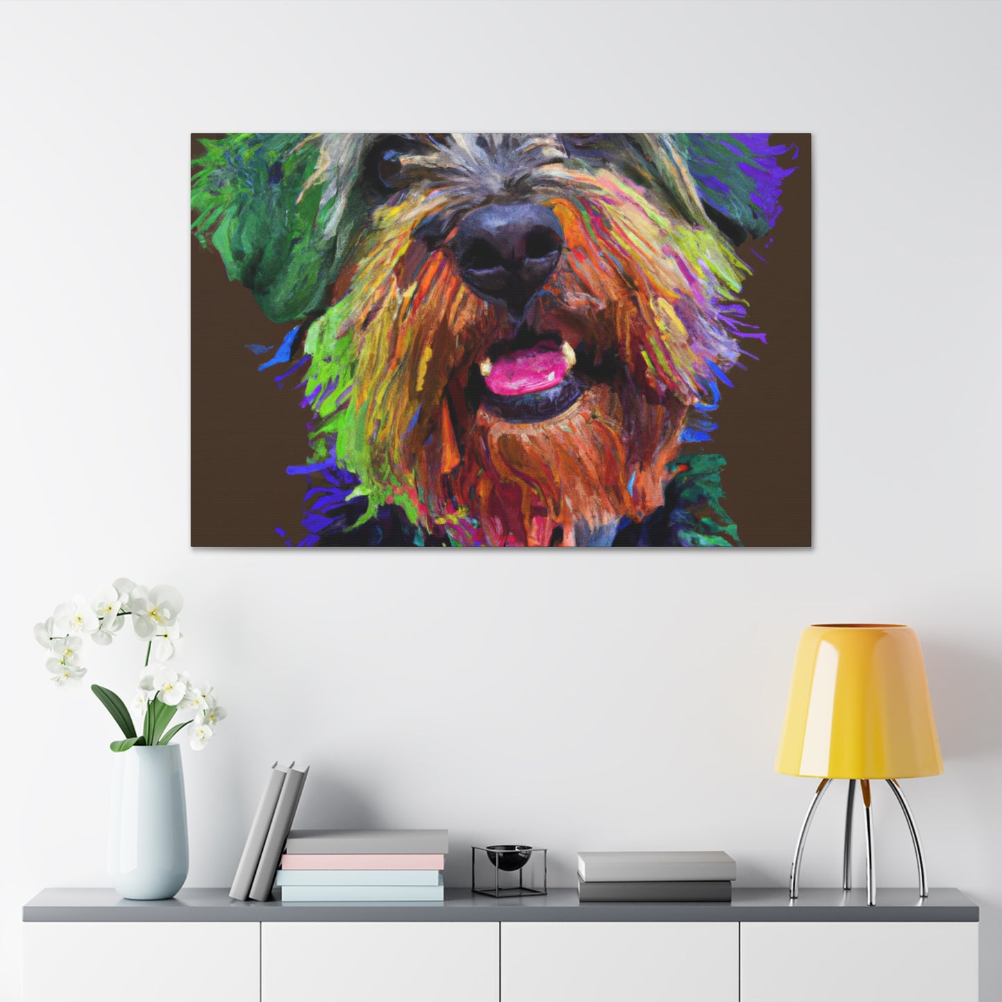 Canine Colorful. - Canvas