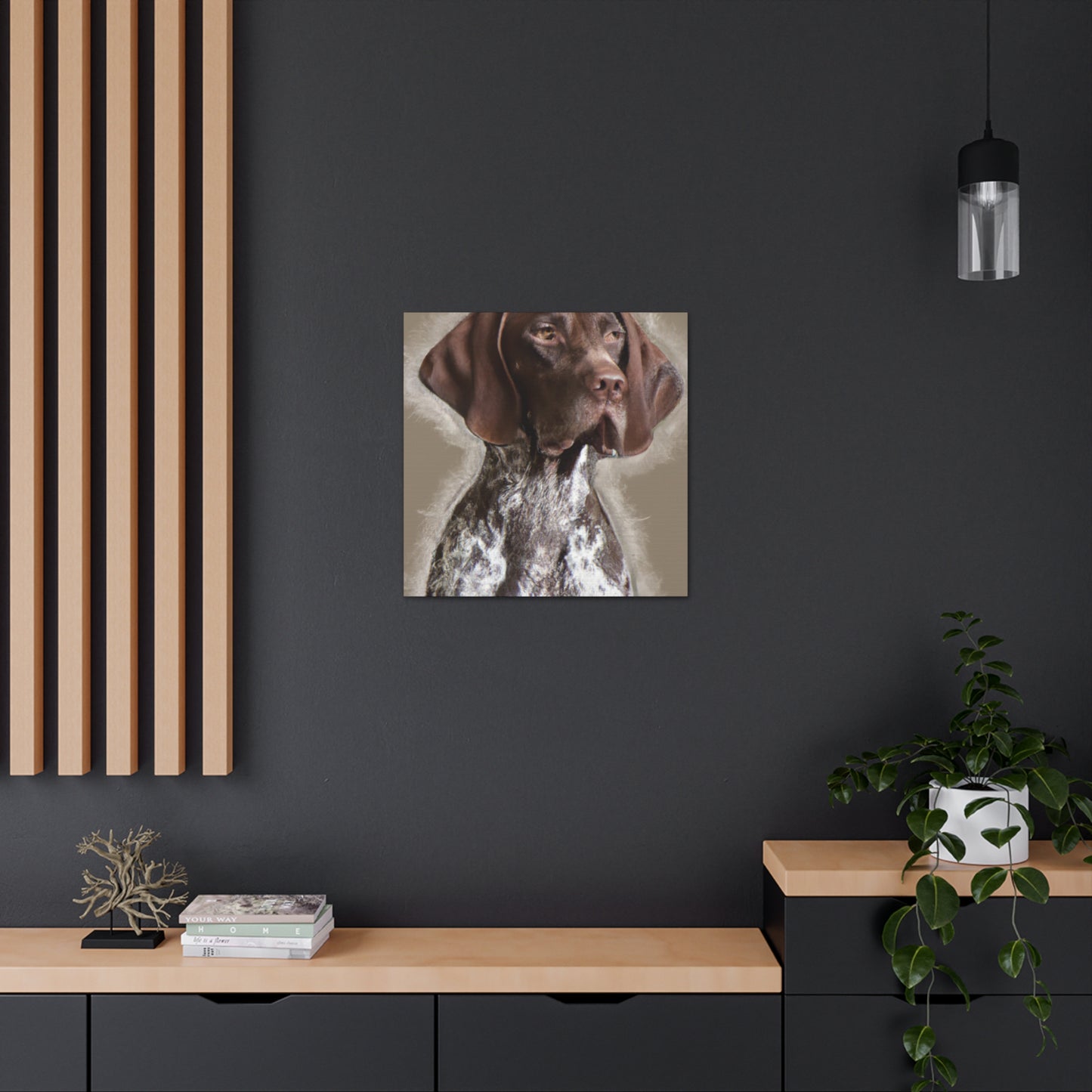 Pointer Posh. - Canvas