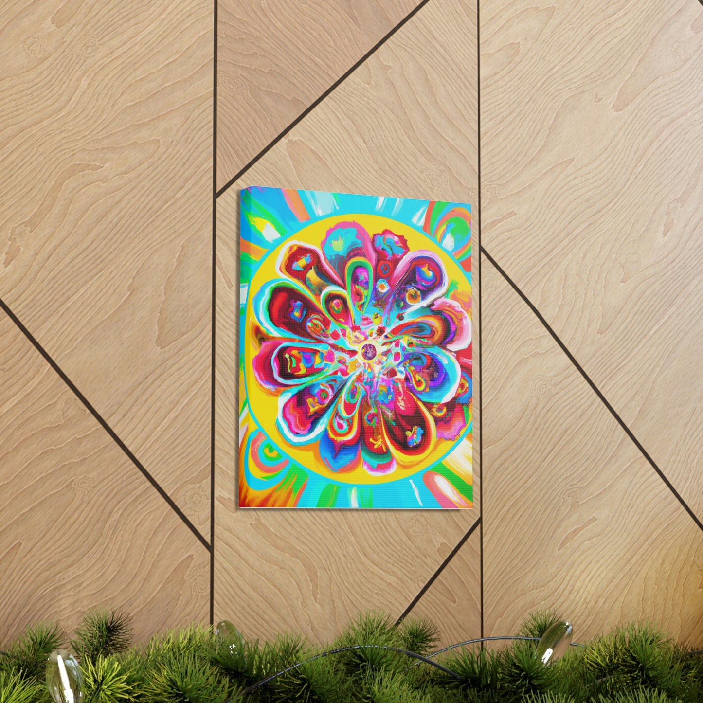 "Psychedelic Bloom" - Canvas