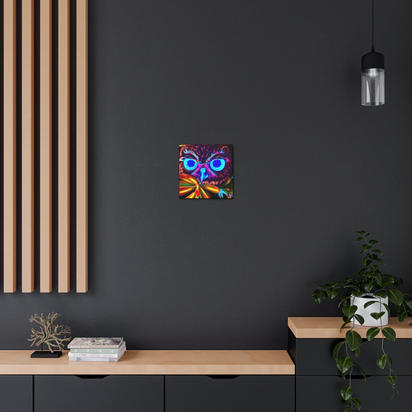 Neo-Owl Bloom - Canvas