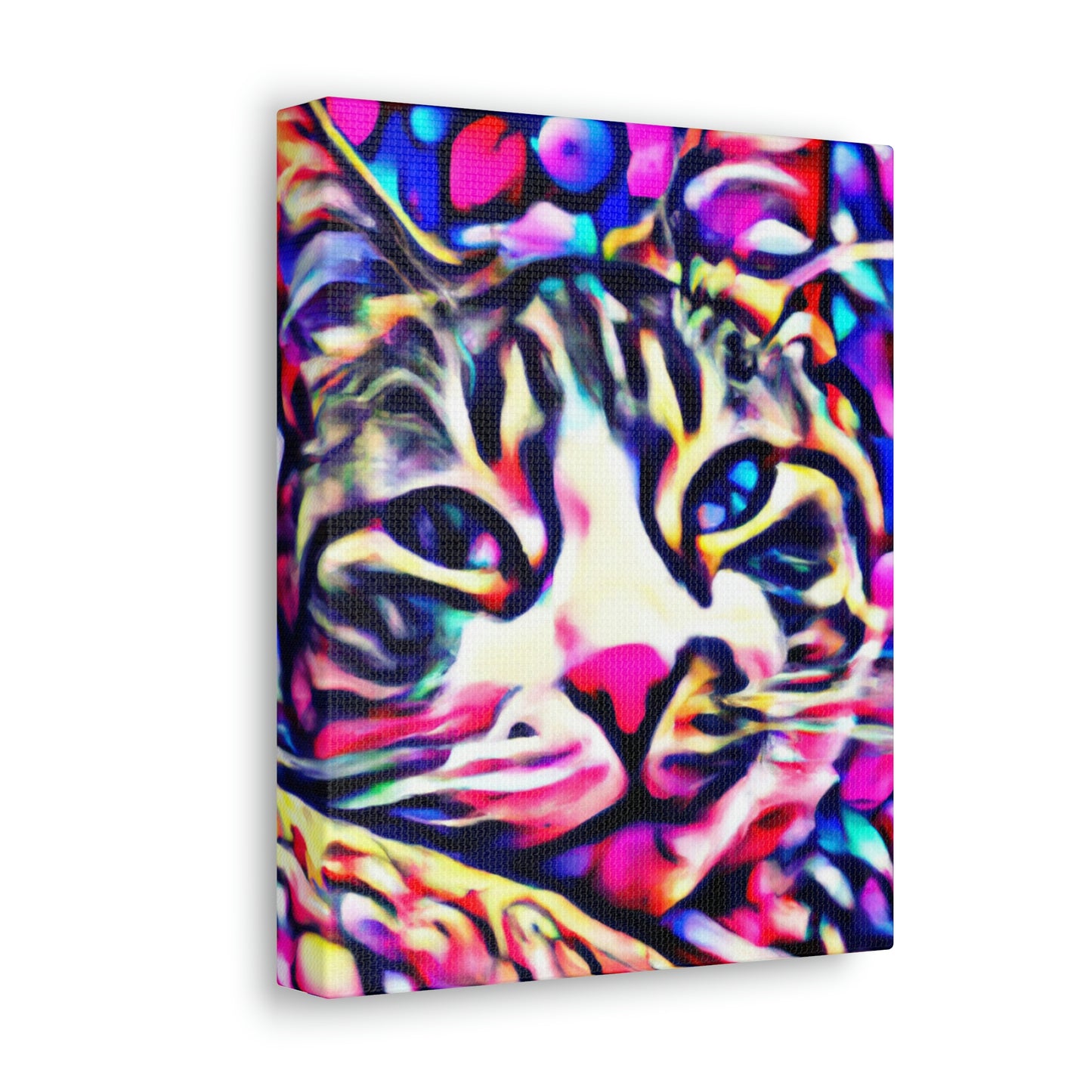 1. Multi-Colored Cat Flux
2. Flowered Digital Mix
3. Flowered Room Cat - Canvas